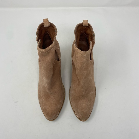 Jeffrey Campbell Muskrat Suede Leather Booties Tan Size 6.5 - Picture 5 of 9